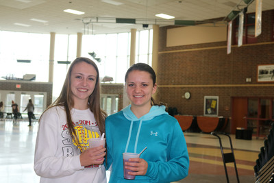 Abby and Molly run a healthy living event-ZUMBA!