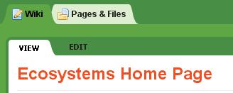 Ecosystems wiki